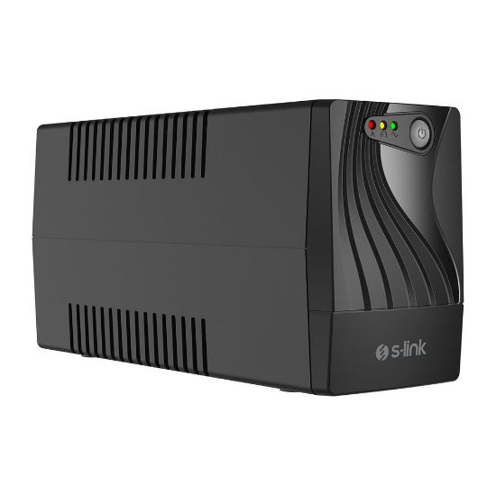 S-link MIGHT U60 600VA UPS 12V7Ah*1 360W Siyah Line-Interactive Kesintisiz UPS Güç Kaynağı resmi