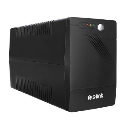 S-link MIGHT U200 2000VA UPS 12V9Ah*2 1200W Siyah Line-Interactive Kesintisiz UPS Güç Kaynağı resmi