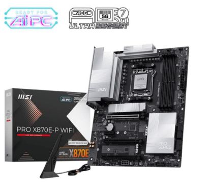 Msi Pro X870E-P WIFI DDR5 AMD X870E AM5 Soket DDR5 8200+(OC)MHz ATX Oyuncu (Gaming) Anakart resmi