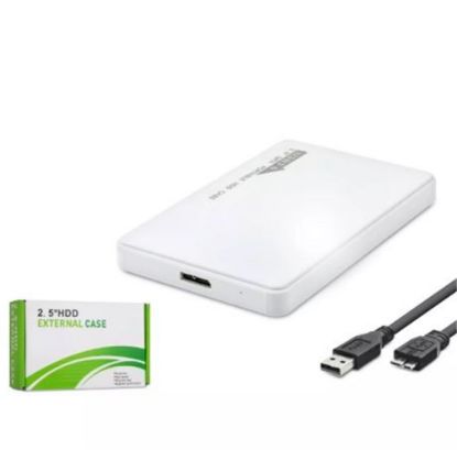 Hadron Hdx1752 Hdd Kutu Usb3.0 Plastik Sata 2.5" Beyaz resmi