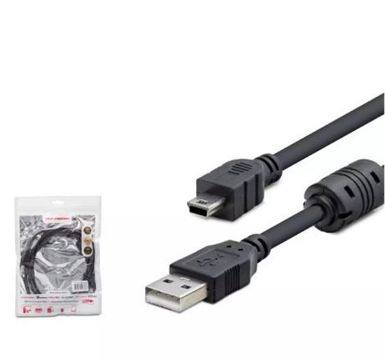Hadron Hdx7538 1.5M Usb Mini V3/5Pin To Usb Kablo  Siyah resmi