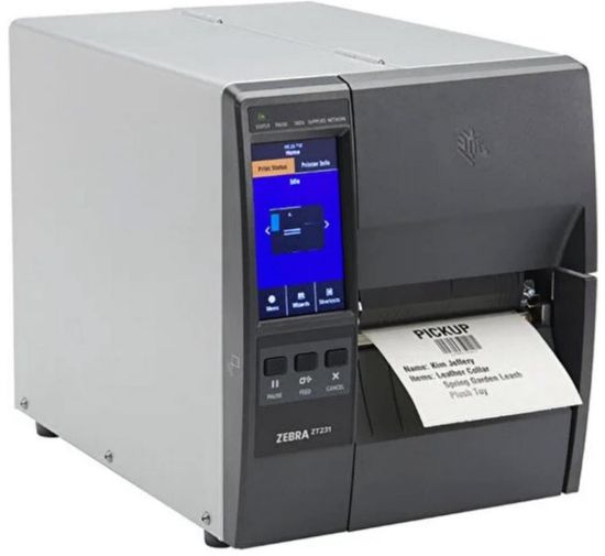 Zebra ZT231T Termal Transfer 203 Dpi Usb, Seri, Ethernet Endüstriyel Barkod Yazıcı resmi