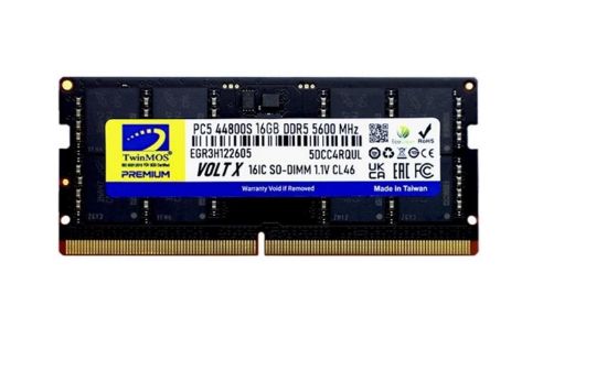TwinMOS DDR5 16GB 5600MHz CL46 TMD516GB5600S46 Notebook Ram resmi