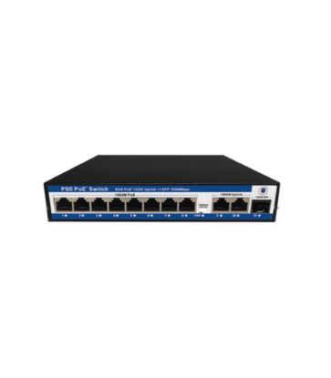 Nova NVC-PSEG0821G 8 Port Poe+ 10/100 Mbps 2 Port 10/100/1000 Mbps Uplink 1 Port SFP Switch 120W resmi