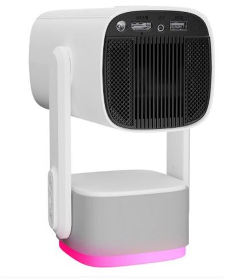 Everest PJ08 Beyaz 5200mAh Otomatik 720P HD 4K Destekli 5200 Lümen Android 11 Ekran HD Proje resmi