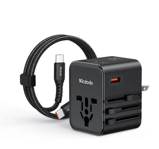MCDODO CP-3260 25W Evrensel Seyahat Adaptör Type-C To Type-C kablo dahili resmi