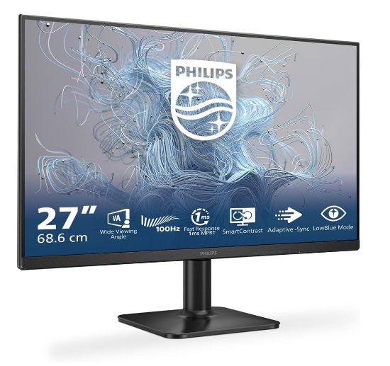 Philips 27" 27E2N1100L/00 Full HD 1920x1080 100 Hz D-Sub HDMI Siyah Monitör resmi