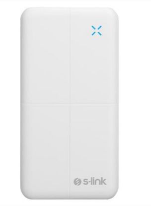 S-link IP-G12N 10000mAh Micro+Usb+ Type-C Giriş+Çıkış Beyaz. Taşınabilir Pil Şarj Cihazı Powerbank resmi