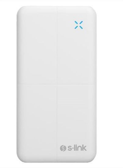 S-link IP-G12N 10000mAh Micro+Usb+ Type-C Giriş+Çıkış Beyaz. Taşınabilir Pil Şarj Cihazı Powerbank resmi