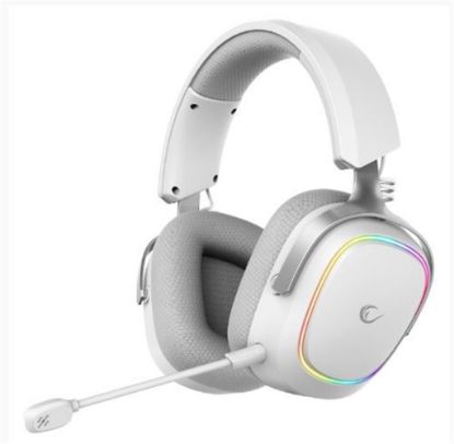 Rampage RETSU Beyaz/Gri Kablosuz 2.4G+ Bluetooth Kumaş  Deri  Earpad Mikrofonlu Oyuncu Kulaklığı resmi