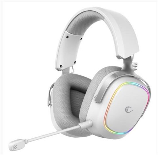 Rampage RETSU Beyaz/Gri Kablosuz 2.4G+ Bluetooth Kumaş  Deri  Earpad Mikrofonlu Oyuncu Kulaklığı resmi