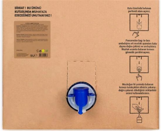 Manolya Çiçeği 5lt Doğal Zeytinyağlı Sıvı Sabun  Bag in Box resmi