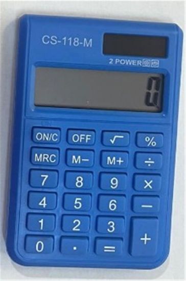 CSL CS-118-M Mavi 8 Hane Cep Tipi Hesap Makinesi resmi