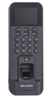 Hikvision DS-K1T804AMF Parmak İzi ve Mifare Kart Okuyuculu Bağımsız Terminal (LCD ve Kaypad li)  resmi