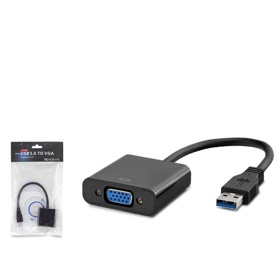 Hadron Hdx7779 Usb3.0 To Vga F Çevirici 1080P Siyah resmi