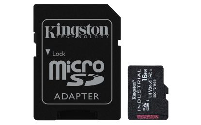 Kingston SDCIT2/16GB 16GB microSDHC Industrial C10 A1 pSLC Card + SD Adapter Hafıza Kartı resmi