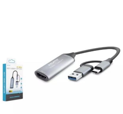 Hadron Hdx7856 Hdmi Video Capture Type-C + Usb3.0 4K 30Hz Gri resmi