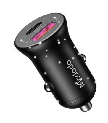 MCDODO CC-2680 45W PD 1xUSB 1xType-C Araç Şarj Cihazı - Siyah resmi