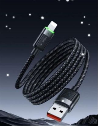 MCDODO CA-6000 USB-A TO LİGHTNİNG 3A MANYETİK SARILABİLİR KABLO 1.2 M resmi