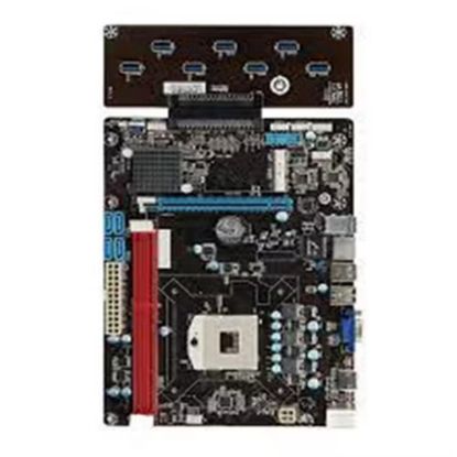Esonic QS8-BTC Combo Intel Celeron Işlemcili HM65 1600 MHz DDR3 Soket 988 ATX 8li Mining Anakart resmi