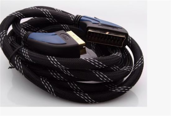 S-LİNK SLX-936 SCART TO SCART 3MT GOLD KILIFLI KABLO  resmi