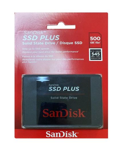 Sandisk 500Gb Ssd Plus 545Mb-505Mb/S SDSSDA-500G-G28 Sata 3 2.5" Harddisk resmi