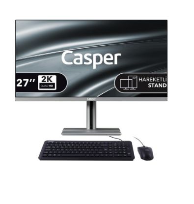 Casper Nirvana A97.1362-BE00X-V-G-K Gri i7 13620H 16GB 500GB NVME SSD 27" Pivot FreeDOS All In One resmi