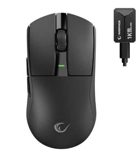 Rampage ZENITH BT+Wired+2.4G Siyah Kablosuz PAW3395 52833 MCU Gaming Oyuncu Mouse resmi
