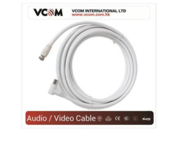 Vcom CV612 5mt Analog Tv RG6 Uydu Kablo  resmi