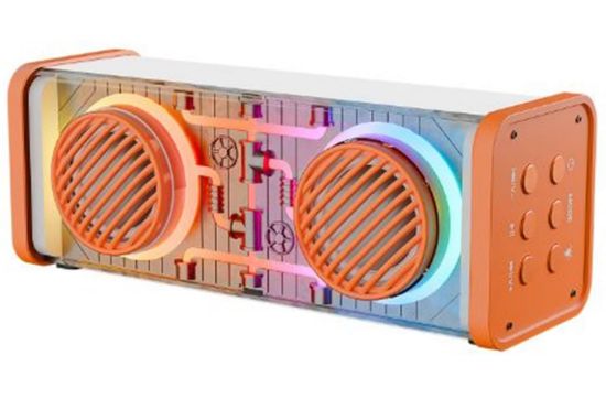 Mikado MD-56BT Turuncu Beyaz AUX + USB + Bluetooth Destekli 10W 1500mAh Taşınabilir Speaker resmi