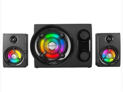 Rampage RMS-G8 Antares 2+1 25W Bluetooth+USB-SD-FM Rainbow Siyah Led Işıklı Gaming Speaker Hoparlör resmi