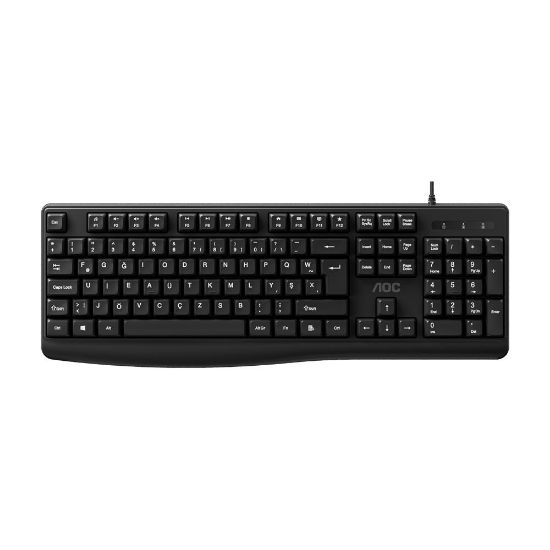 AOC KB120B/62 F Tuş Dizilimli USB Kablolu Klavye resmi