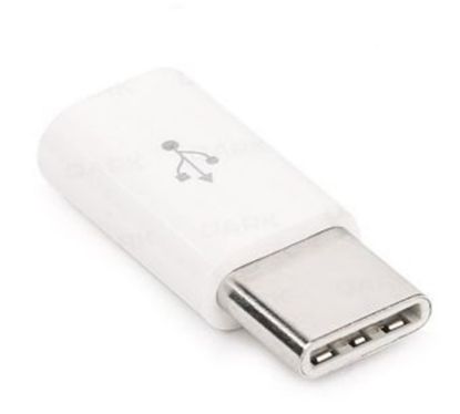Dark DK-AC-U31XMICROW USB3.1 TypeC Erkek - Micro USB2.0 Dişi Dönüştürücü Beyaz resmi
