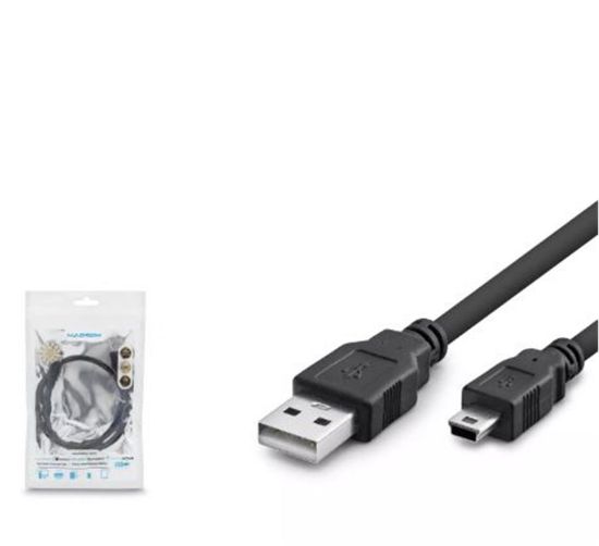 Hadron Hdx7524 Usb Mini V3/5Pin To Usb Kablo 50Cm Siyah resmi