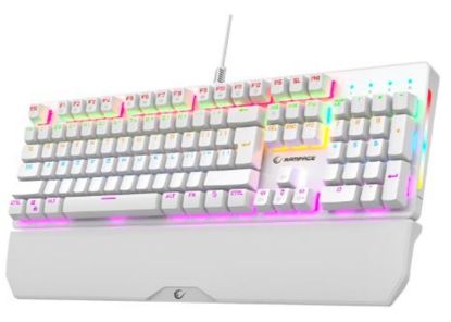 Rampage KB-R86 UMBRA Beyaz USB Rainbow Aydınlatmalı Blue  English Mekanik Gaming Oyuncu Klavye resmi