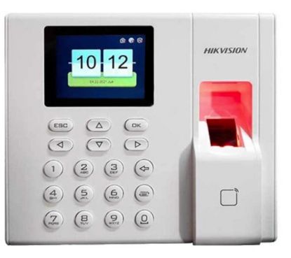Hikvision DS-K1A8503MF-B Parmak İzi ve Mifare Kart Okuyucu Bağımsız Terminal(LCD,Keypad Batarya) resmi