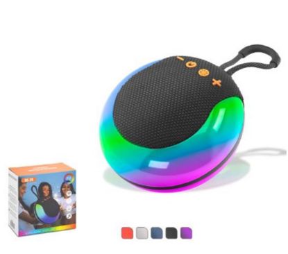 HADRON BS26 Mini Bluetooth Hoparlör FM RGB 12 x 6 x 12.3 cm resmi