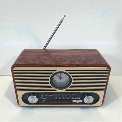 Everton RT-566 Bluetooth-USB-SD-FM Şarjlı  Saatli Nostaljik Radyo  resmi