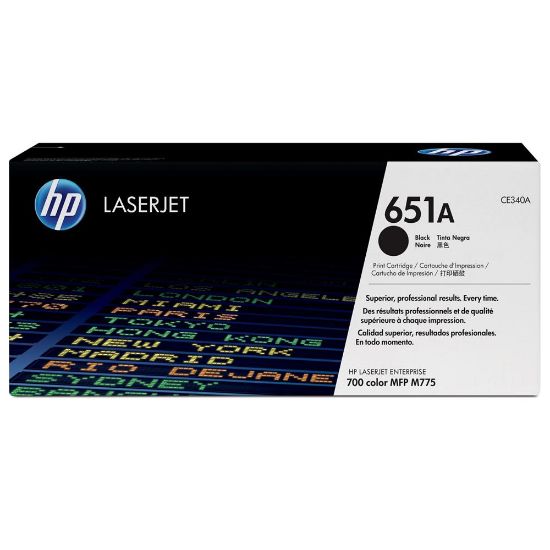 HP 651A Black Siyah  13.000 Sayfa Toner CE340A resmi