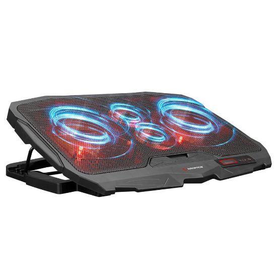 Addison Rampage AD-RC4 COLDBREEZE Kırmızı Ledli Işıklı Fan 15"-17" Notebook Soğutucu Stand resmi