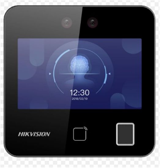 Hikvision DS-K1T343MFWX Parmak İzi, Yüz Tanıma ve Mifare Kart Okuyucu  Bağımsız Terminali  resmi