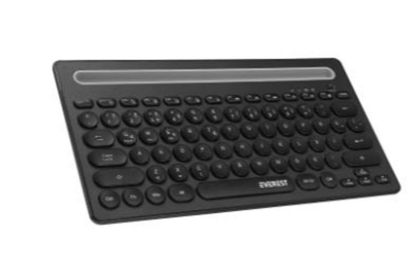 Everest KB-BT84 Siyah/Gri Bluetooth Ultra İnce+Şarjlı Q Mac/Win/Android/Ios Uyumlu Kablosuz klavye resmi