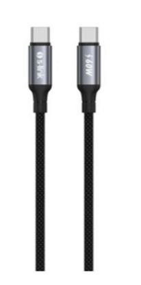 S-link Armor CC-01 60W 1.2m Type-C to Type-C PD Örgülü Metal Başlıklı Siyah Hızlı Şarj Kablosu resmi