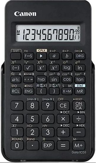 Canon F-605G Siyah 12 Hane Bilimsel Hesap Makinesi resmi