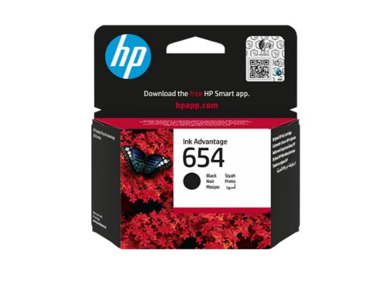 HP 654 Siyah 400 Sayfa Kartuş 7FP39UE  resmi