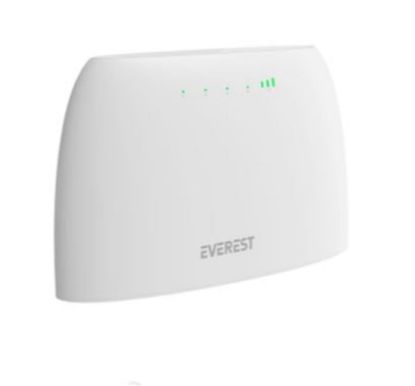 Everest EWR-4G03 300Mbps 2.4GHz Wifi 1xWan 1xLan 1x SIM Card 4G LTE Wireless Router resmi
