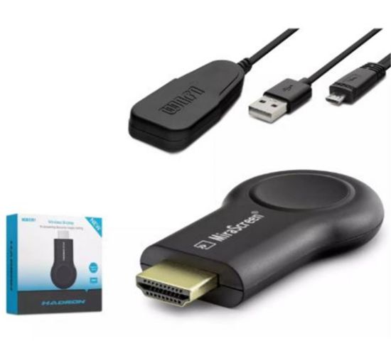HADRON HDX2351 HDMI Kablosuz Görüntü Aktarım Cihazı Display Android / iOS / Windows / macOS - Siyah resmi