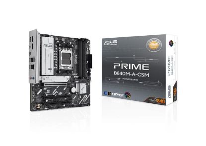 Asus Prime B840M-A-CSM Amd B840 Am5 Ddr5 7600 2Xdp Hdmı 3X M2 Usb3.2 Rgb Matx Anakart resmi