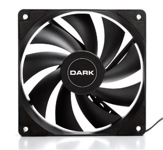 Dark"DKCCF123R"12cm  1200 RPM, 36 CFM, Güçlü Soğutma Sessiz Siyah Kasa Fanı resmi