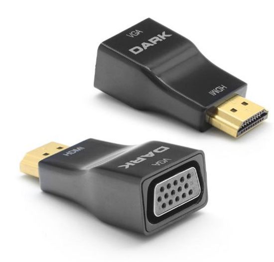 Dark "DK-HD-AHDMIXVGA5" HDMI to VGA Dijital - Analog, Full HD, Mini Dönüştürücü resmi